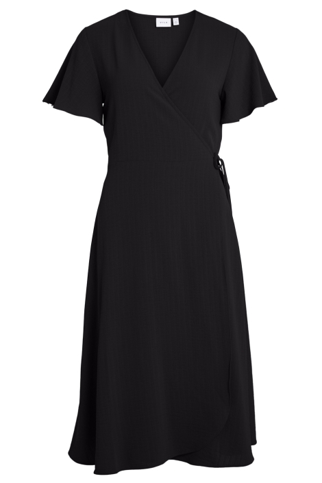 Vila vilovie s/s wrap midi dress - noos
